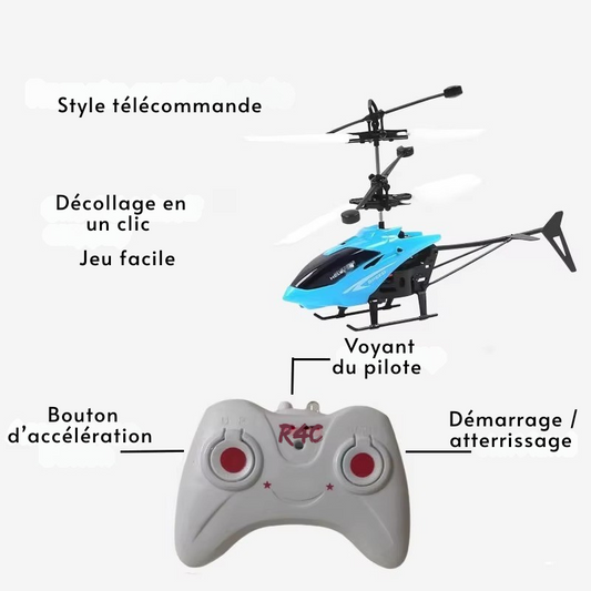 Mini Drone RC rechargeable – Hélicoptère télécommandé anti-chocs pour enfants