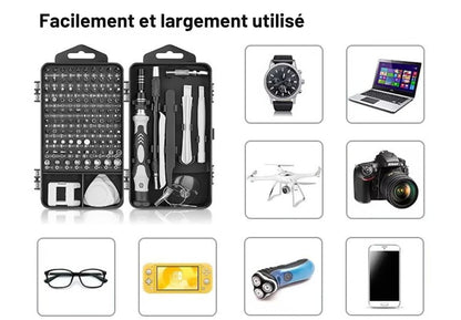 Jeu de tournevis électroniques 115 en 1