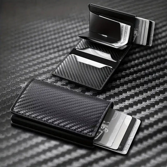 Portefeuille RFID en cuir de luxe