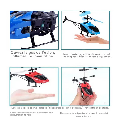 Mini Drone RC rechargeable – Hélicoptère télécommandé anti-chocs pour enfants