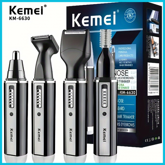 Tondeuse Électrique Rechargeable 4 En 1 Kemei KM-6630